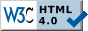 W3C - Valid HTML 4.0 Transitional